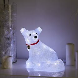 ULD-M3225-032-STA WHITE IP20 FOX Фигура светодиодная Лисенок. 33x25см. 32 светодиода. Белый свет. Провод прозрачный. TM Uniel