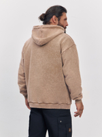 Худи garment dyed (бежевый)