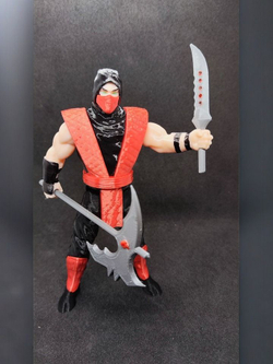 Подвижная фигурка "Эрмак" Mortal Kombat, пластик, цвет красный