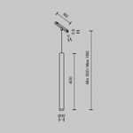 Подвесной светильник Maytoni Technical Focus Led TR245-7W3K-B