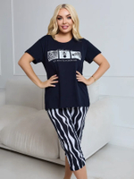 Пижама х/б бриджи+футболка УБФ0049