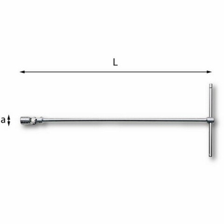 276 CE Т-образный ключ 13 мм. со съемным воротком, USAG (Италия)