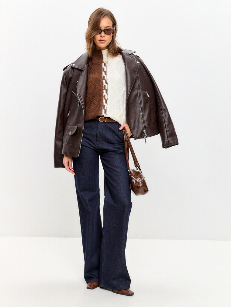 Свитер двухцветный