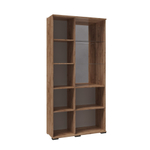 Гостиная София Шкаф с полками и витриной СШ-2 дуб крафт табачный