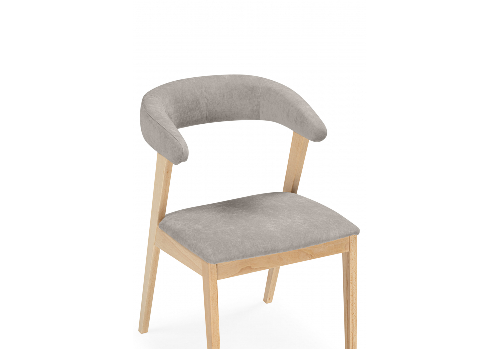 Стул деревянный Woodville Токио 2 ткань 231, светлое дерево