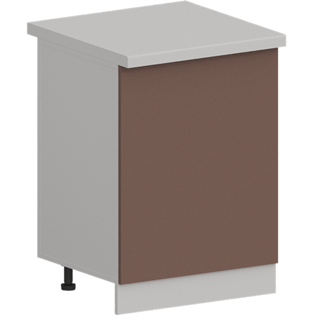 Кухня Модуль ШН 600М Графит / Пудрово-розовый