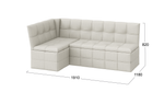 Домино (ТриЯ) Скамья угловая со спальным местом (кашемир крем)