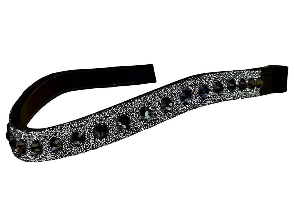 Налобный ремень с серебряными стразами