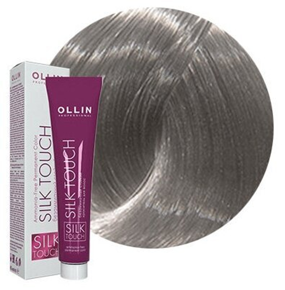 OLLIN SILK TOUCH 0/01 корректор серебряный 60мл Безаммиачный стойкий краситель для волос