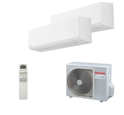 Мульти сплит-система Toshiba на 2 комнаты (20+20 кв.м.) SHORAI