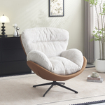 Кресло BLISS оранж/серый, экокожа, шенилл