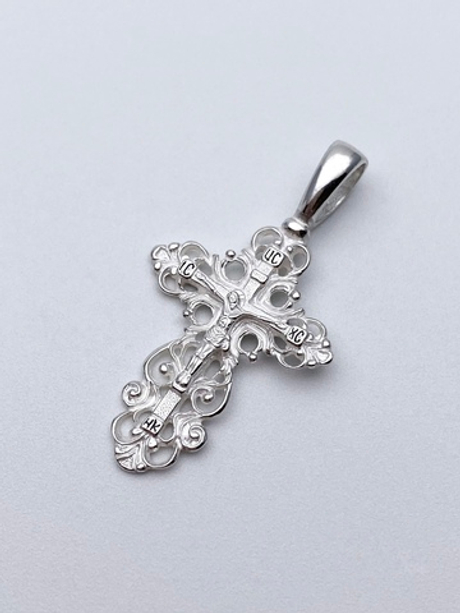 Крест из серебра/Частичное чернение