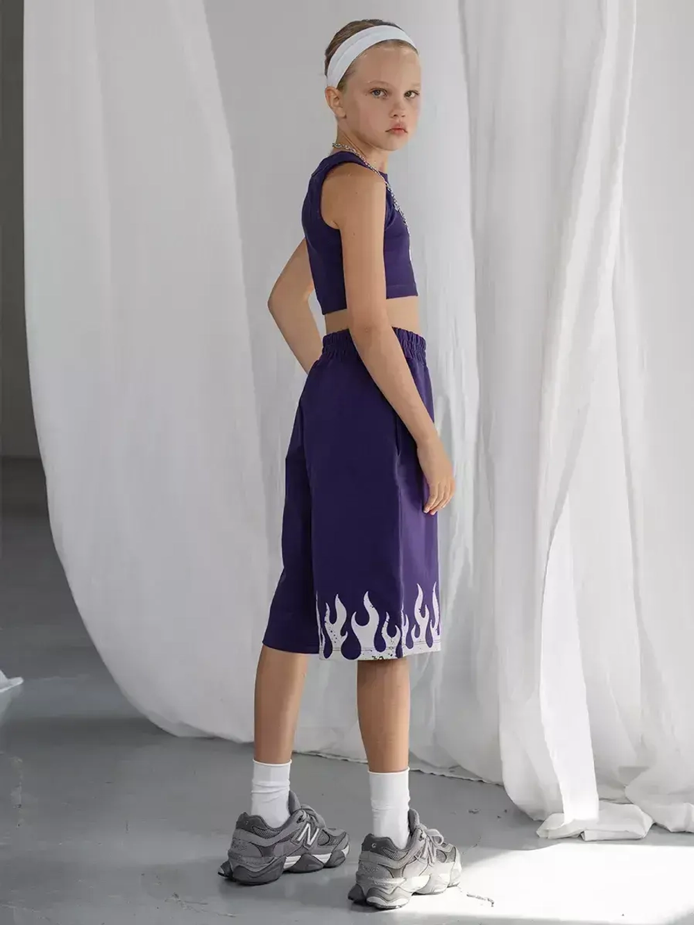 Шорты бермуды для девочки в школу