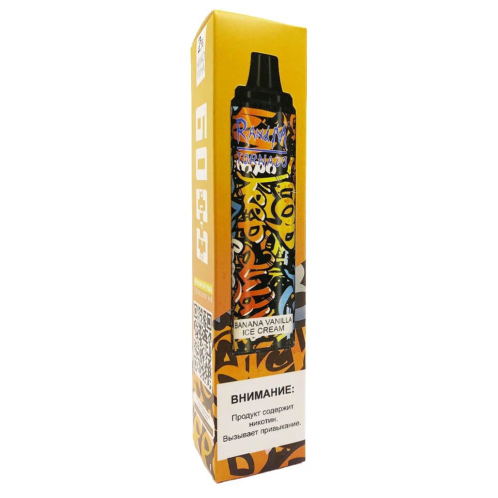 RandM Tornado 6000 - Banana Vanilla Ice Cream (5% nic)
