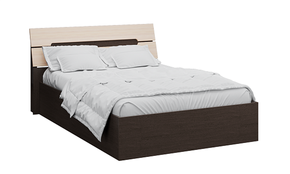 Кровать с ортопедическим основанием Гавана 160х200, дуб молочный