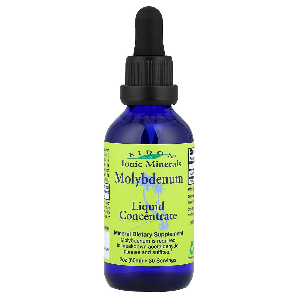 Eidon Ionic Minerals, Молибден, жидкий концентрат, 60 мл (2 унции)