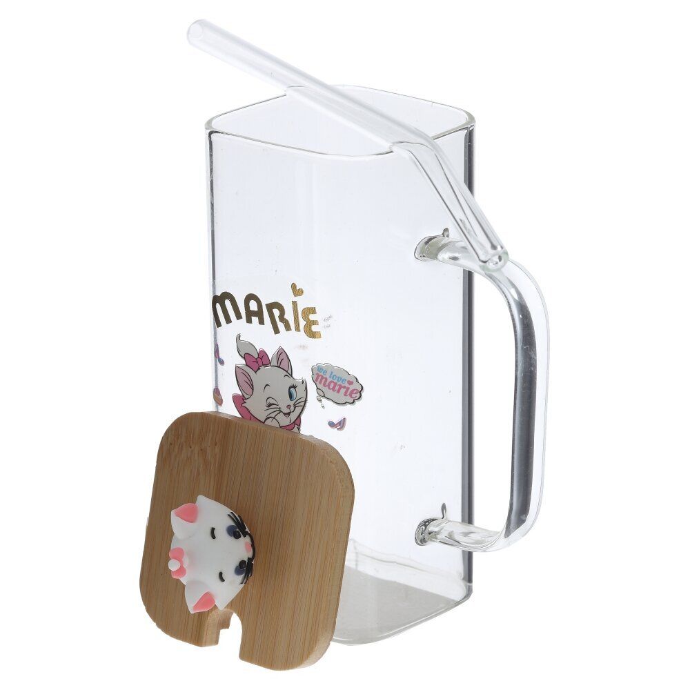 GAEM Кружка с крышкой и трубочкой, 350 мл, L10 W6 H17,5 см, 4в.