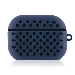 Чехол КАРТОФАН для Apple AirPods Pro (арт. AIRPRO-SPORTY-BLACK-BLUE)