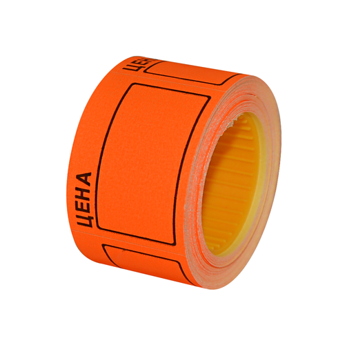 Ценник 40х50 самокл 5х200 шт оранж/100