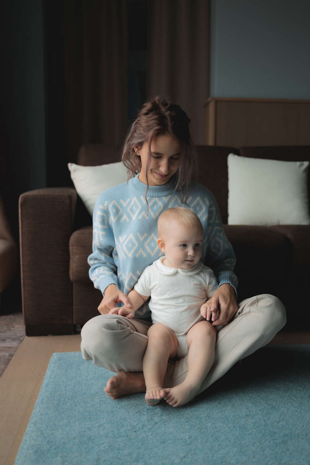 Брюки Comfort утепленные для беременных (капучино)