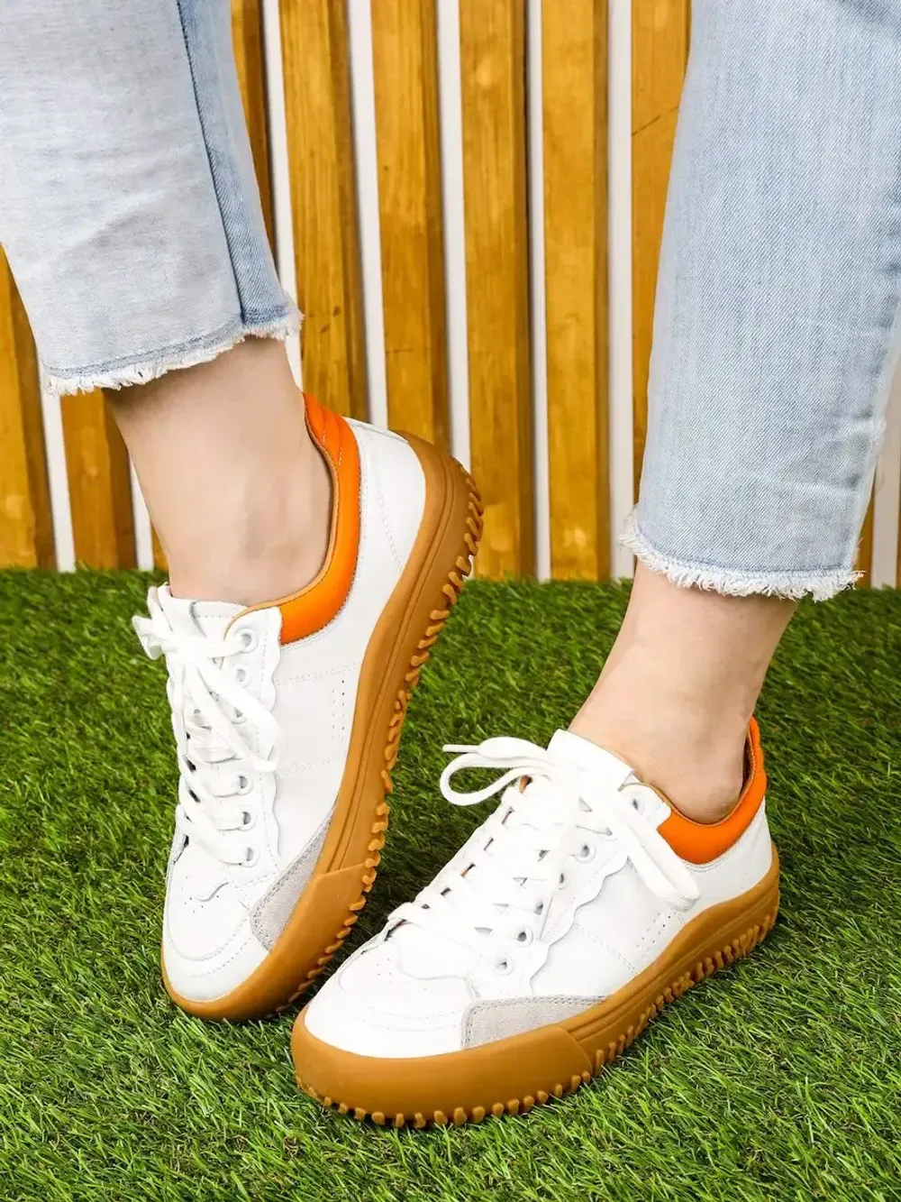 Кроссовки женские натуральная кожа