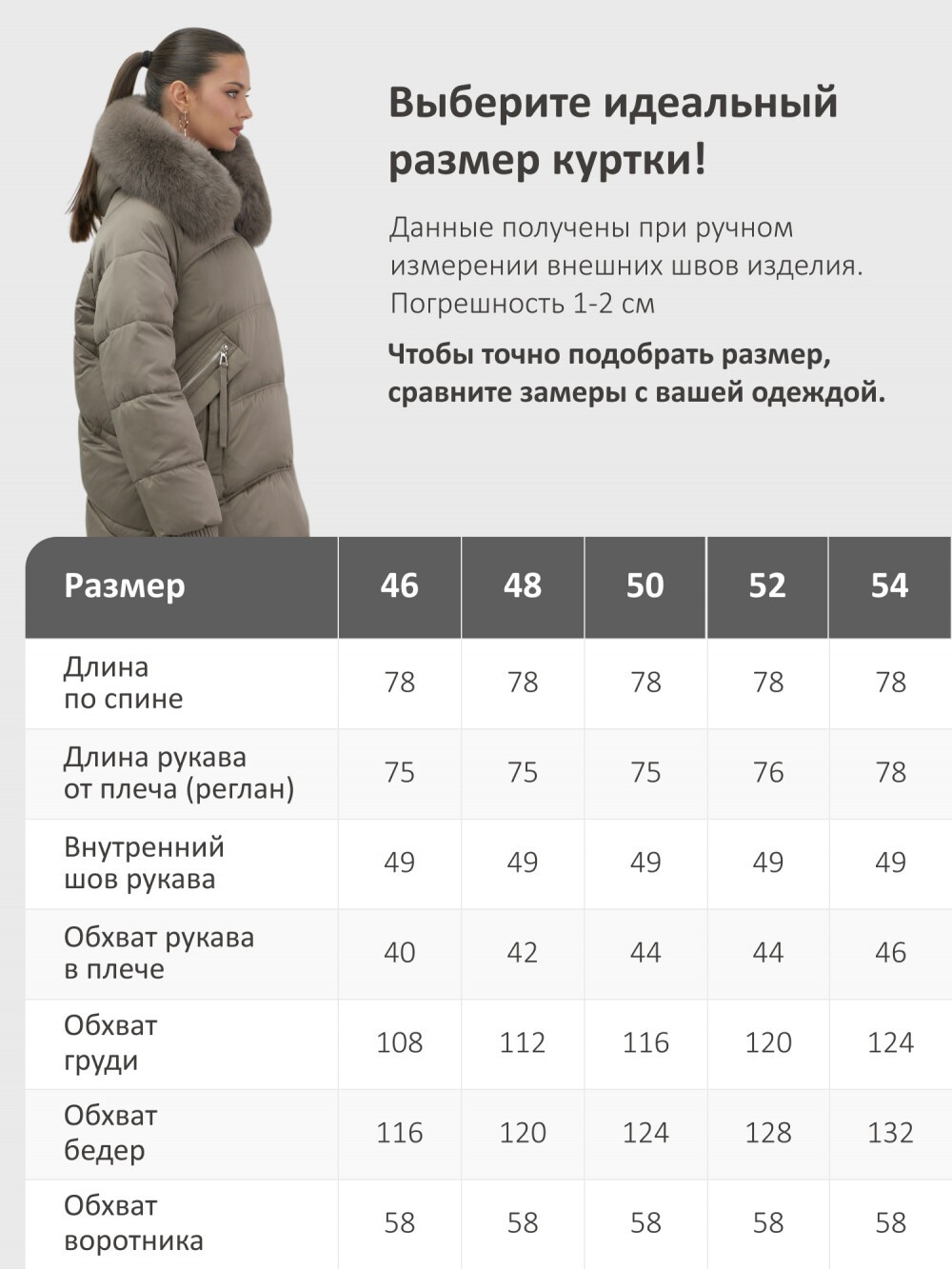 Куртка зимняя женская с мехом и капюшоном тренд коричневого цвета 7737K