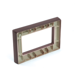 Рамка 2-местная (без перемычки), пластик, STEKKER, PFR00-7012-04, серия Катрин, шоколад 50047