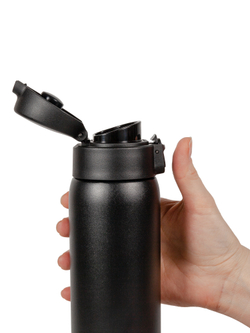 Термокружка Relaxika 701 (0,48 литра), черная (без лого)