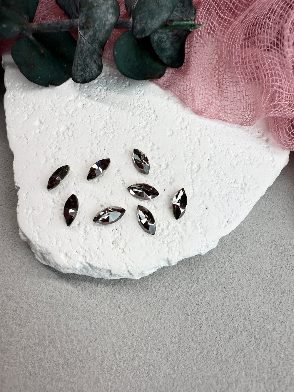 Наветт Navette 10*5 мм, Silver shadow