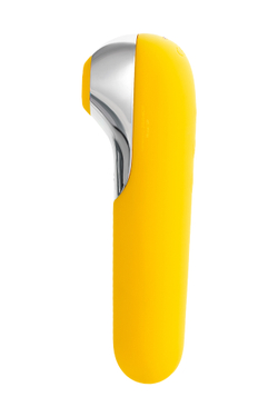 Вакуум-волновой бесконтактный стимулятор клитора Satisfyer Dual Love, силикон, жёлтый, 16 см.