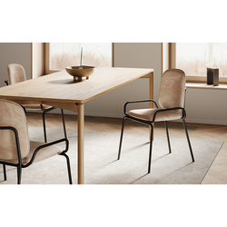 Стул Ror, 2 Frame, велюр, черный/бежевый