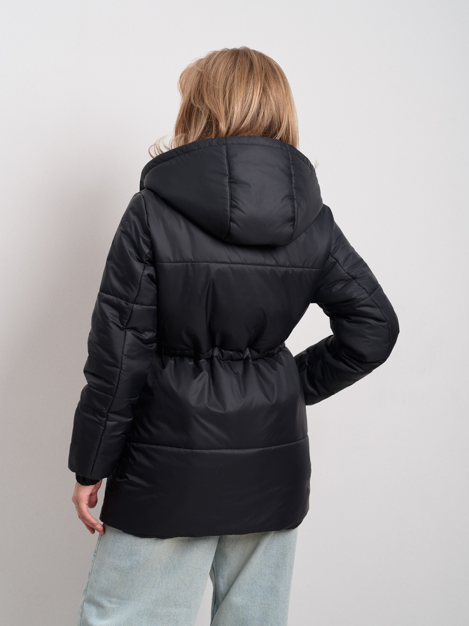 Парка женская демисезонная "Воздух" черный