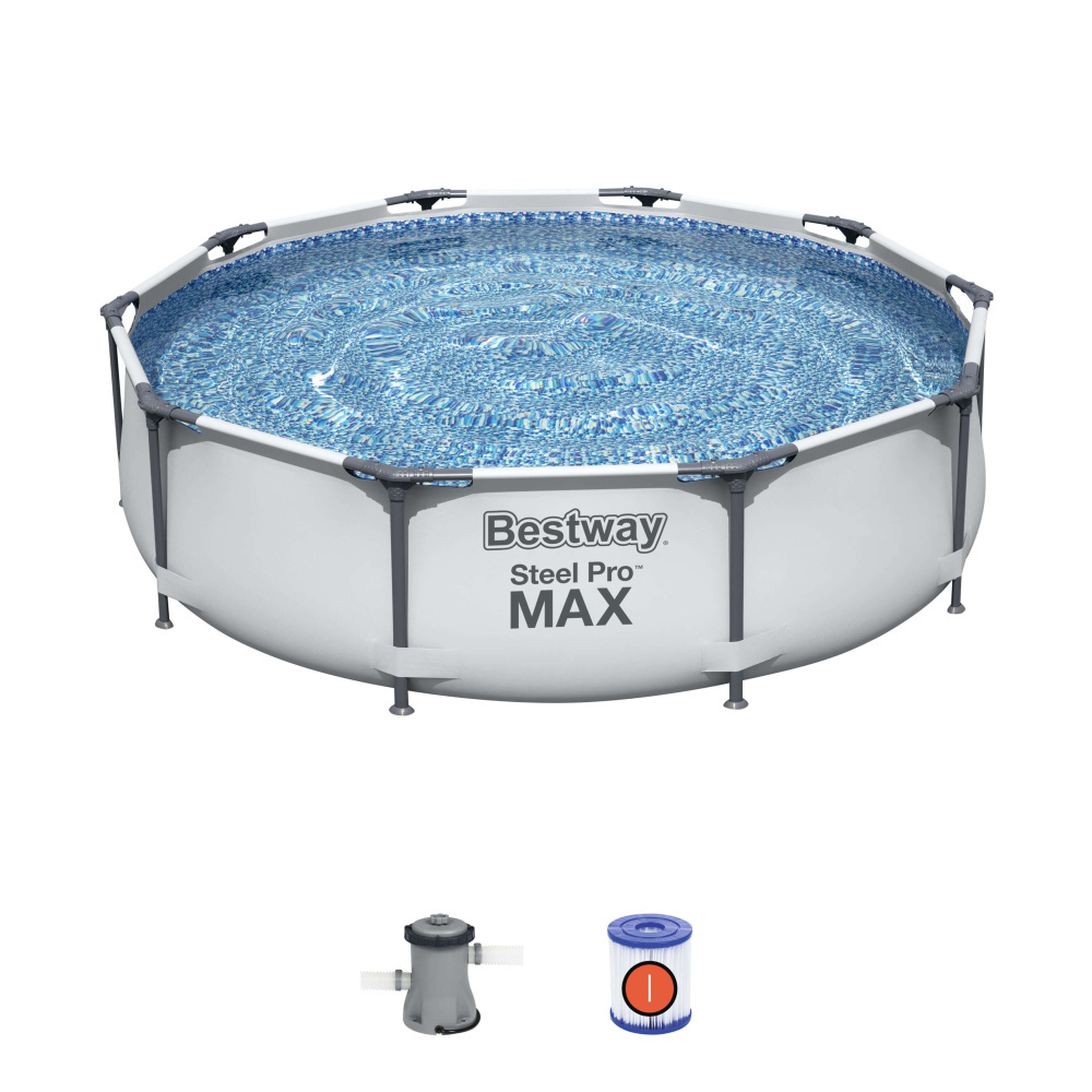 Каркасный бассейн Bestway 305х76 см + фильтр-насос 1249 л/ч (56408 BW)