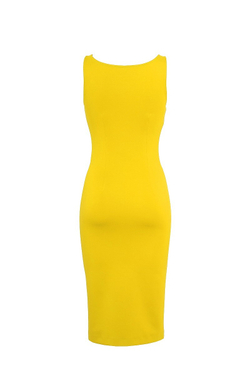 Платье-майка желтое 25-16SS