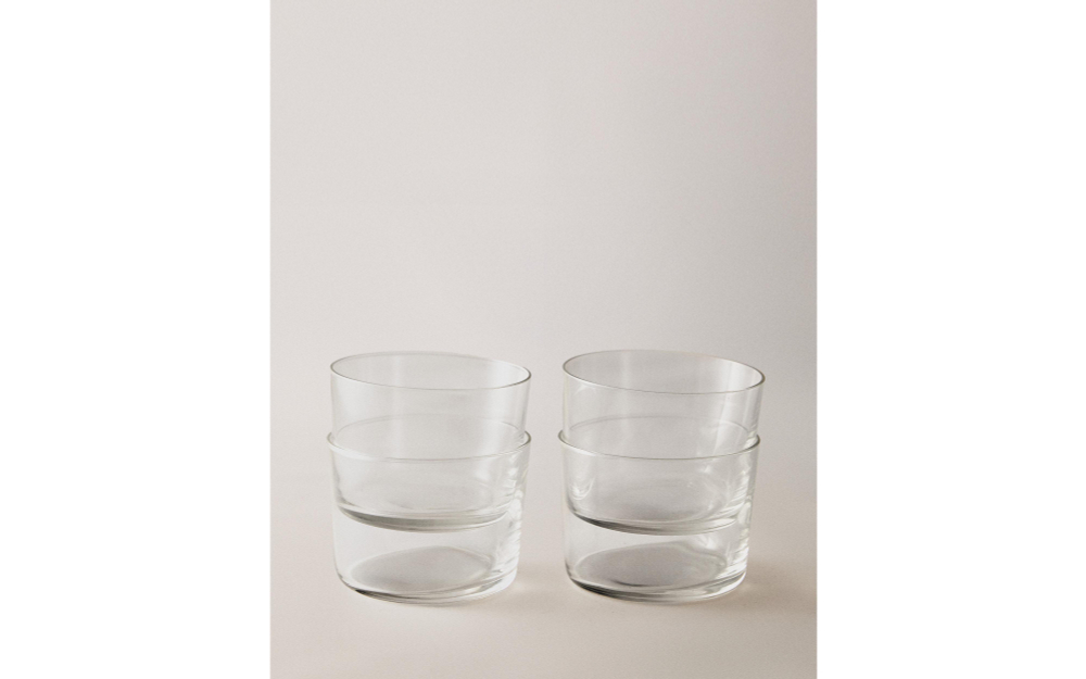 Zara Home стакан из стекла, цвет прозрачный, 8.2 см