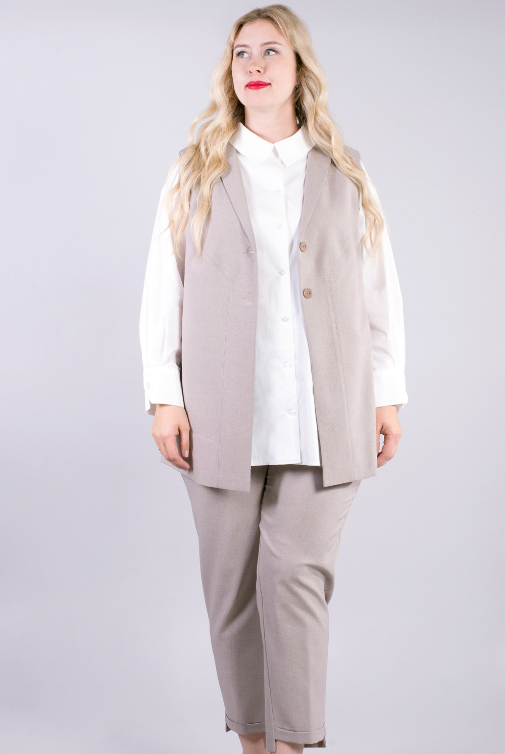 Блузка женская 3663ВП, молочный #83Мол093663ВП