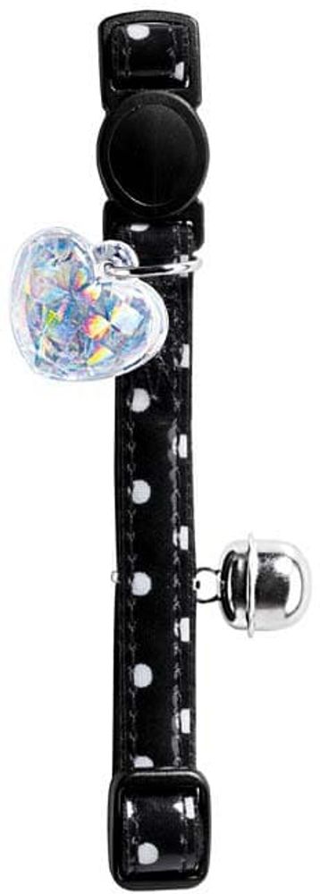 Hunter Smart ошейник для кошек Glossy Dots черный в горошек