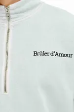 Толстовка Bruler d'Amour Garment Dyed Half-Zip Department of Love голубая