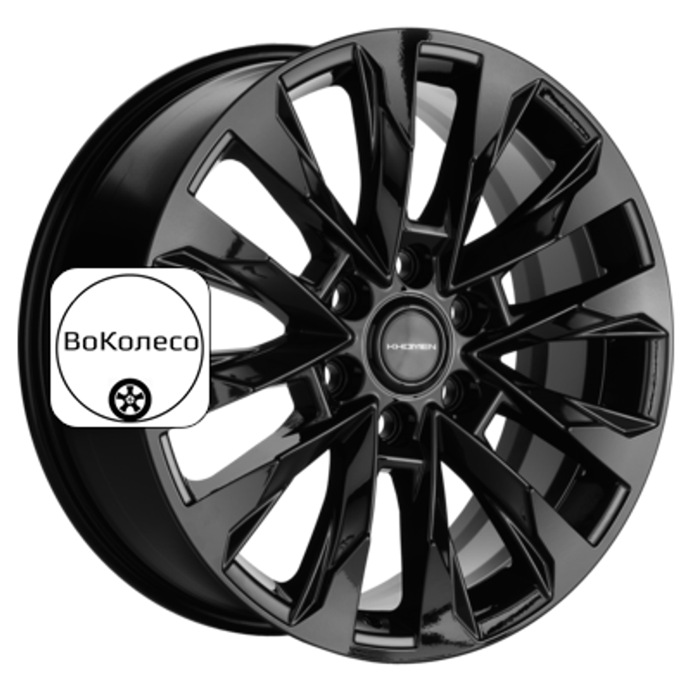 8x20/6x139,7 ET45 D95,1 KHW2010 (LC 300 Tuning) Black Khomen Wheels