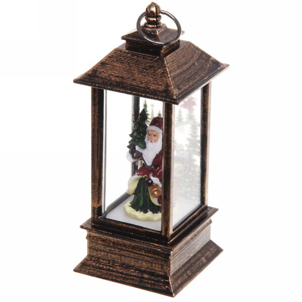 Сувенир с подсветкой «Фонарь с сказочным гостем» 5,3*5,3*12,5 см