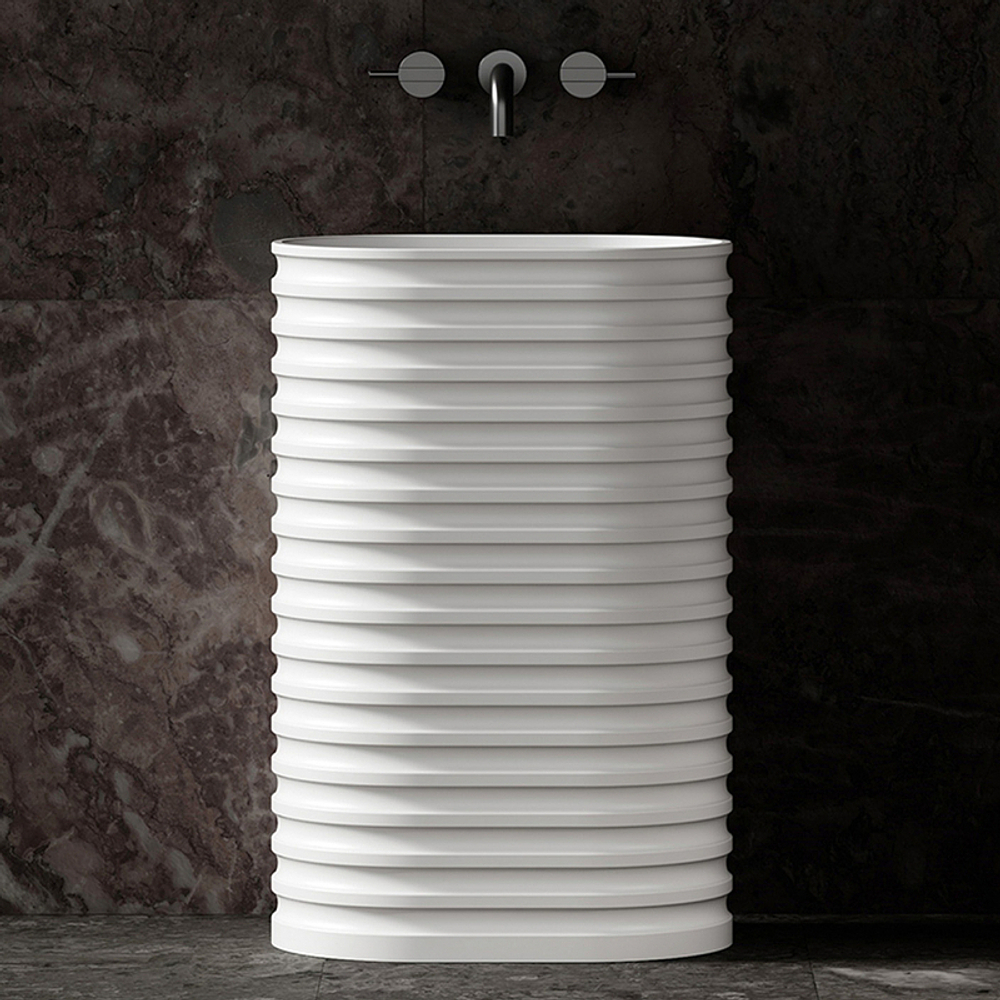 Раковина Abber Stein 58 AS2550 Белая матовая