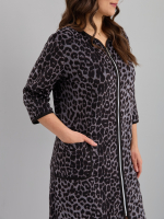 Халат Хвли-562/серый-леопард