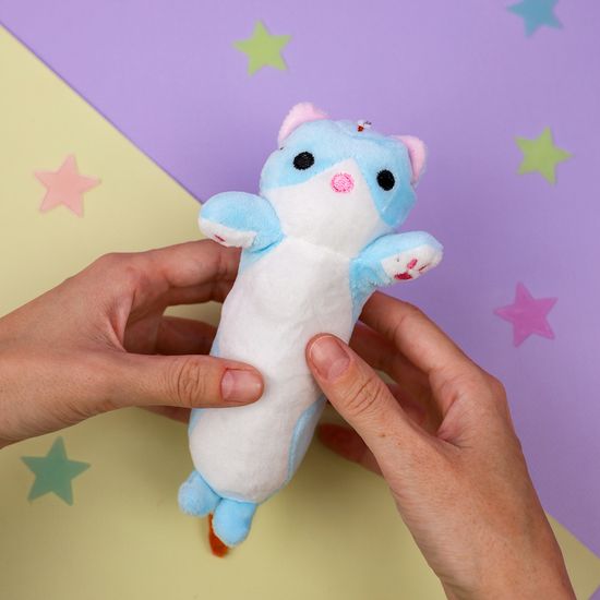 Мягкий брелок «Обнимашки от котейки» 16 см (ассортимент)