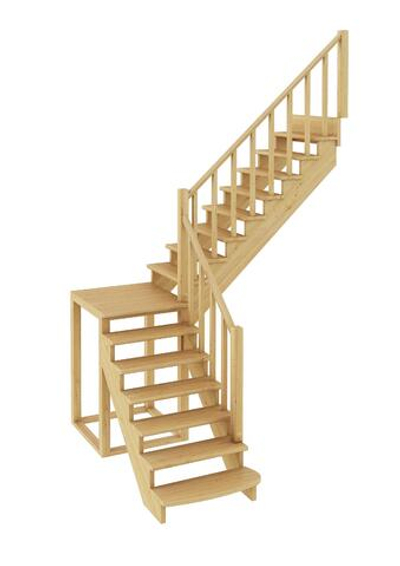 Лестница на второй этаж К-002м/4 Правая