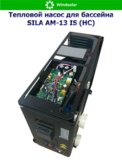 Тепловой насос для бассейна SILA AM-13 IS (HC) (13.1 кВт / 40-60 м3 / Фреон R32 / 1Ф / Воздух-Вода / Моноблок)