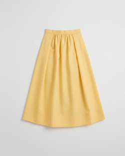 Расклешеная юбка-миди из хлопка-поплина