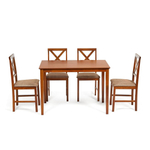 Обеденный комплект эконом Хадсон (стол + 4 стула)/ Hudson Dining Set