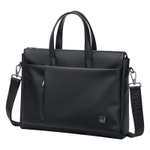 POLO Synthetic Leather Crossbody Bag Briefcase Large Men"s Black/Gray