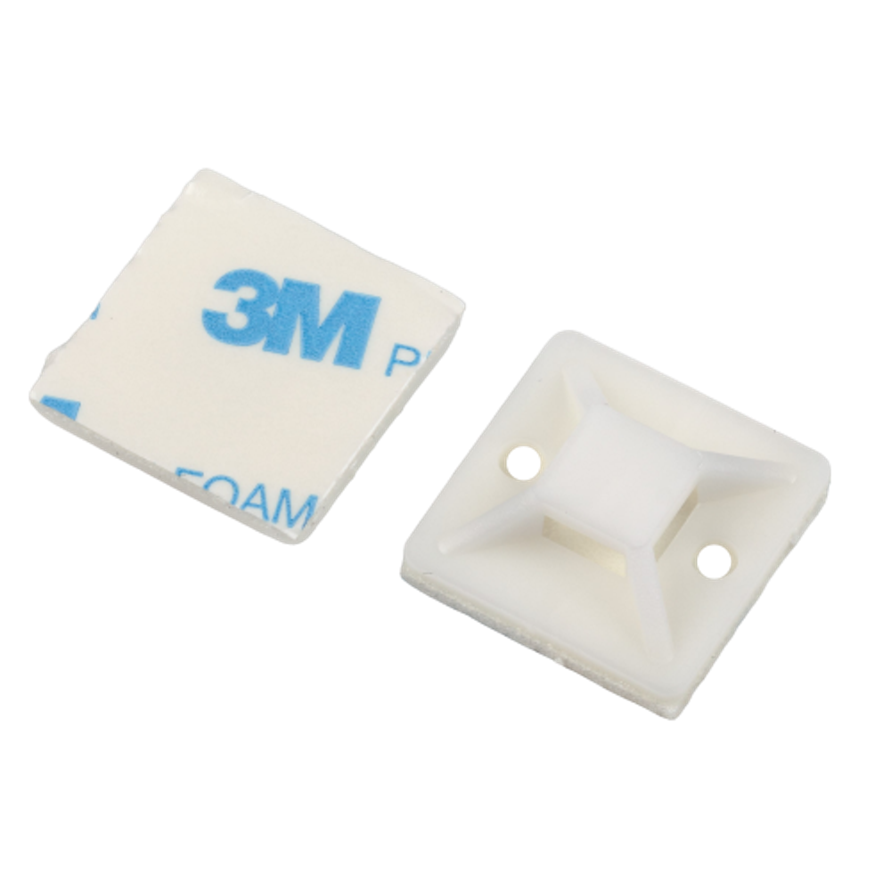 Площадка самоклеящаяся под хомуты ЭРА NO-225-308 25х25 мм белая 10 штук