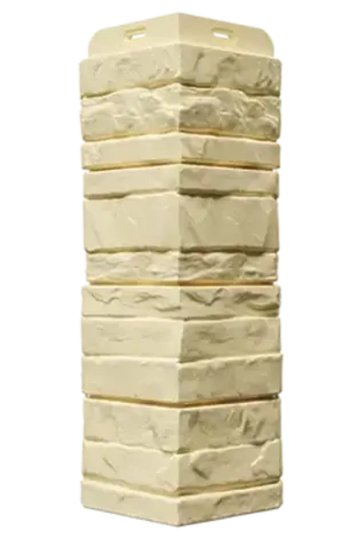 Угол наружный для фасадных панелей Алтай, Кремовый